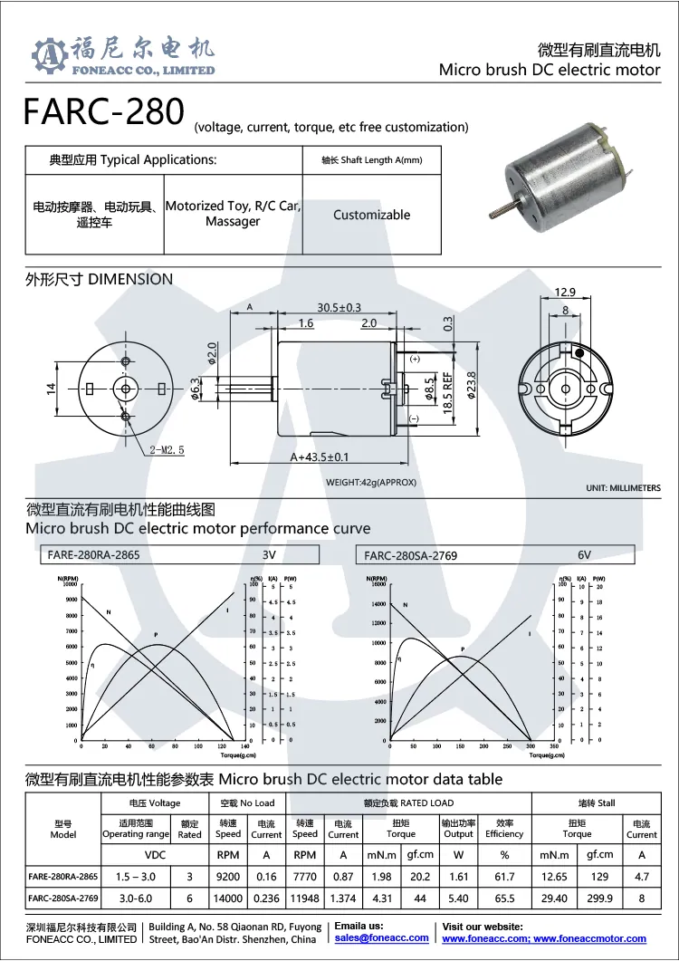 rc-280 24mmマイクロブラシDC電気モーター.webp