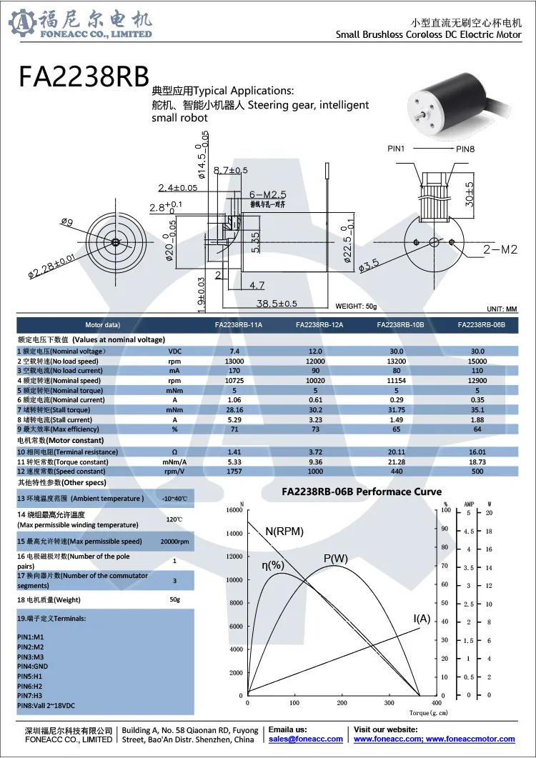 2238rb22mmマイクロコアレスブラシレスDC電気モーター.webp