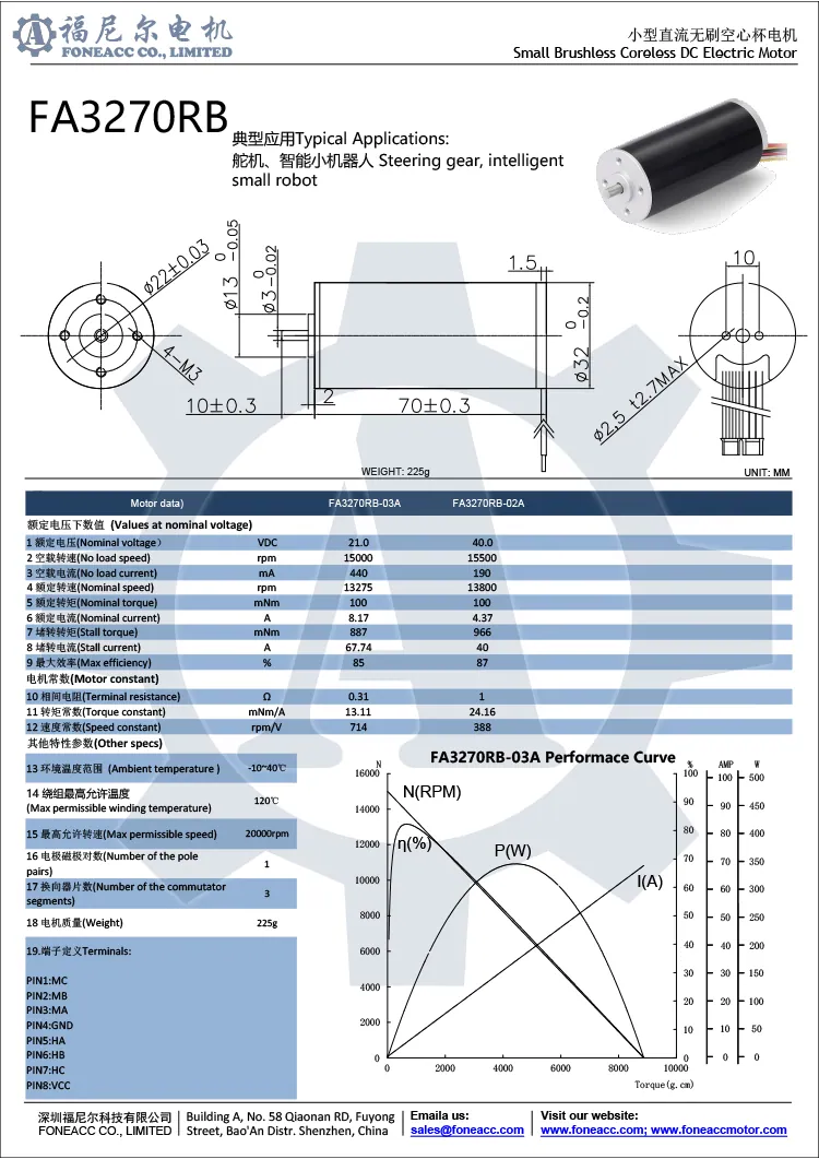 3270rb32mmマイクロコアレスブラシレスDC電気モーター.webp