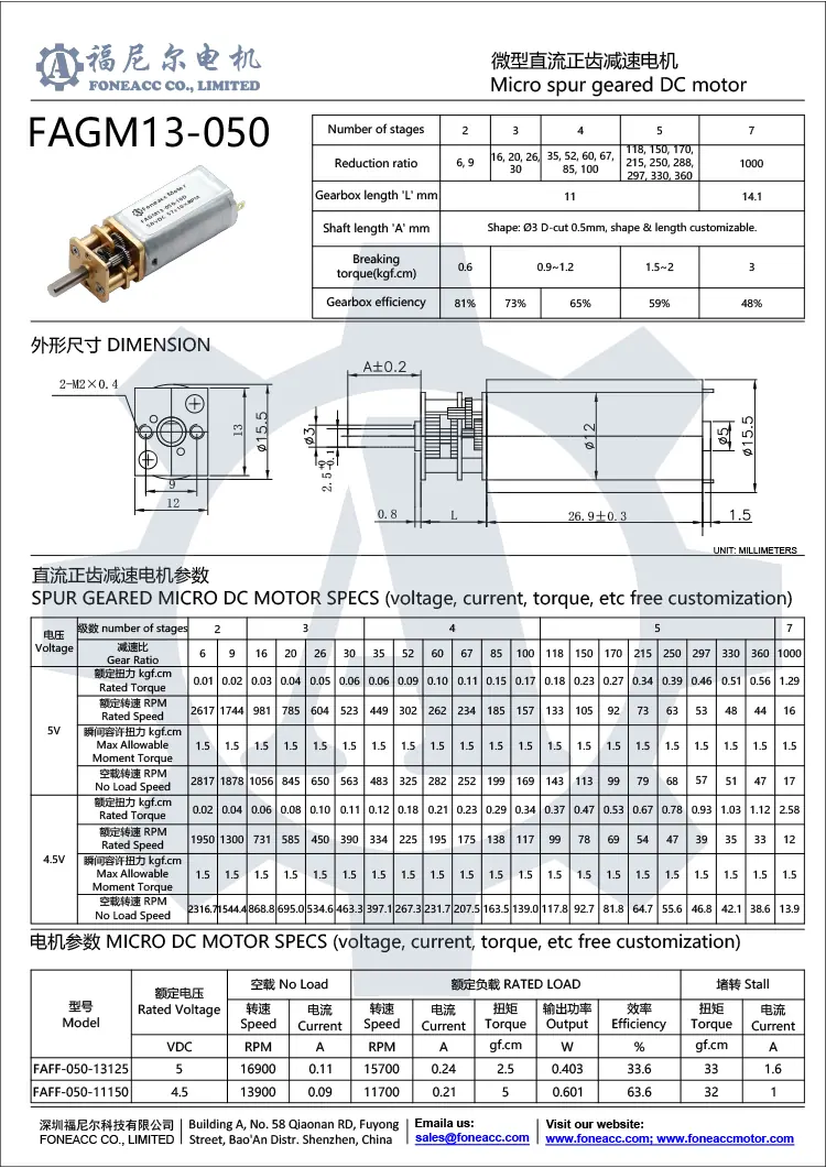 gm13-050 13mmスモールスパーギアヘッドDC電気モーター.webp