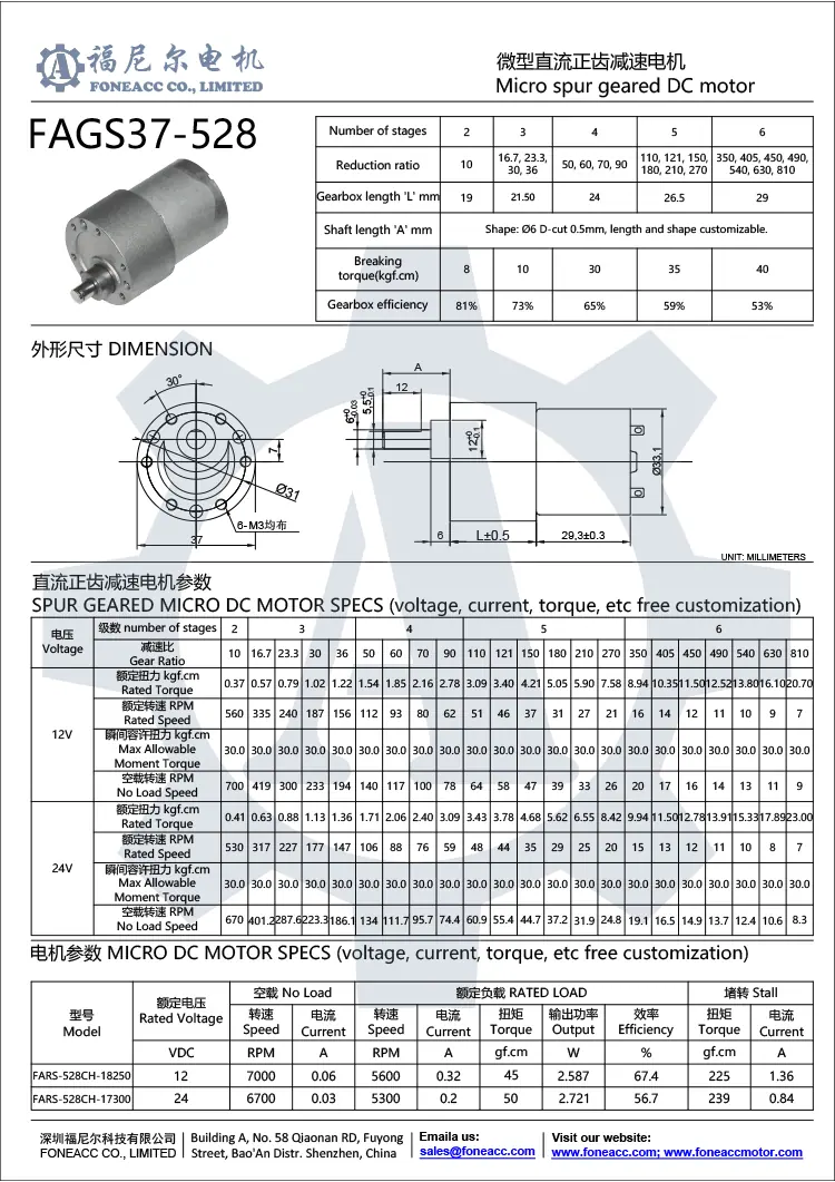 gs37-52837mmスモールスパーギアヘッドDC電気モーター.webp